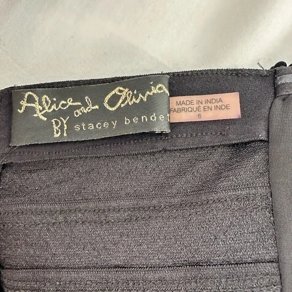 Alice + Olivia Black Jumpsuit Wide-Leg Design - Picture 6 of 8